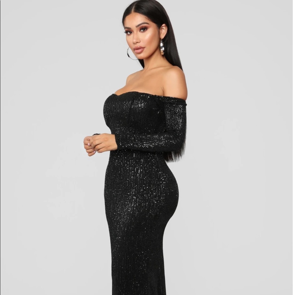 Sequin Sparkly Formal Fashion Nova Prom Gown Dress